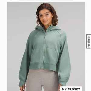 Lululemon Oversized Full Zip Hoodie XS/S in Tidewater Teal